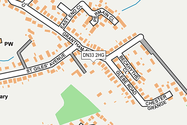 DN33 2HG map - OS OpenMap – Local (Ordnance Survey)