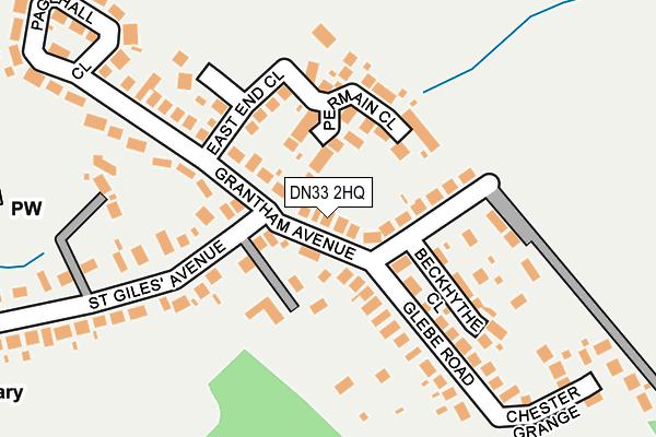 DN33 2HQ map - OS OpenMap – Local (Ordnance Survey)