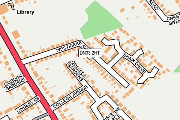 DN33 2HT map - OS OpenMap – Local (Ordnance Survey)
