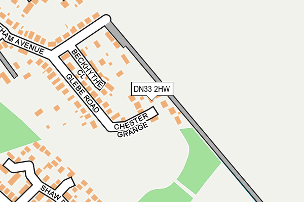 DN33 2HW map - OS OpenMap – Local (Ordnance Survey)