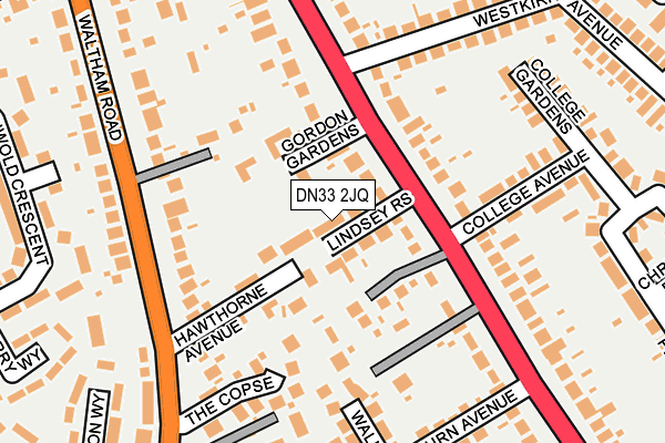 DN33 2JQ map - OS OpenMap – Local (Ordnance Survey)
