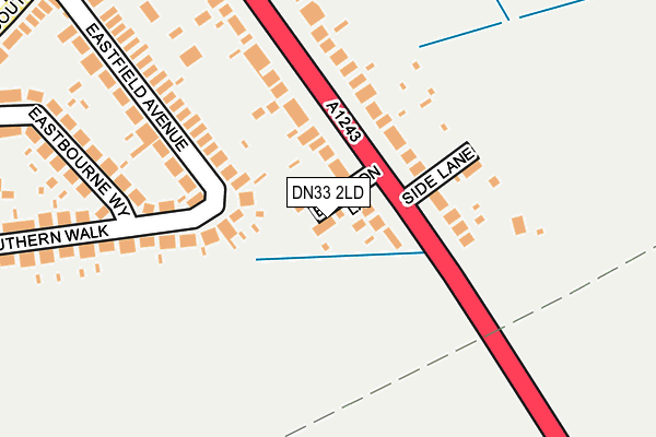 DN33 2LD map - OS OpenMap – Local (Ordnance Survey)