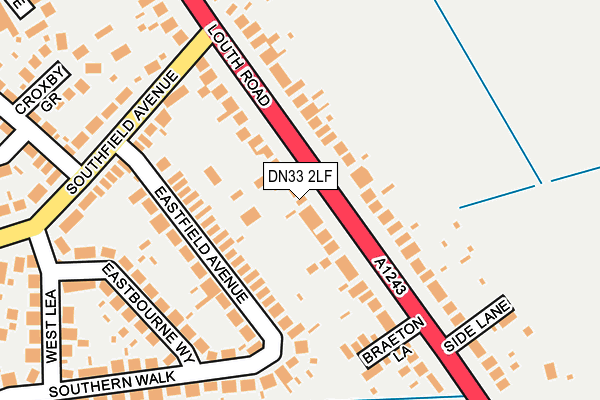 DN33 2LF map - OS OpenMap – Local (Ordnance Survey)