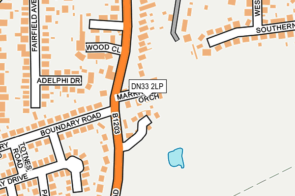 DN33 2LP map - OS OpenMap – Local (Ordnance Survey)