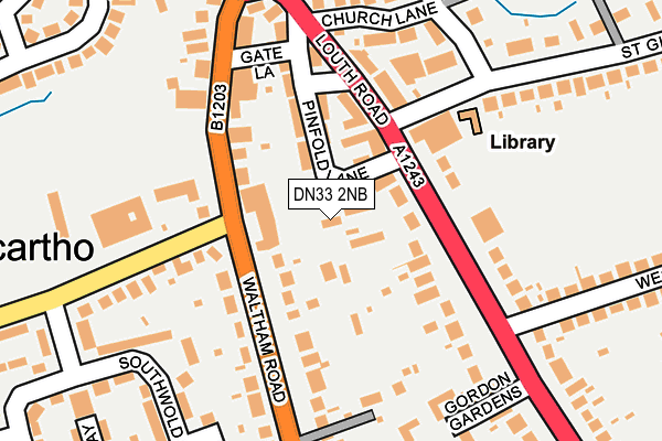 DN33 2NB map - OS OpenMap – Local (Ordnance Survey)