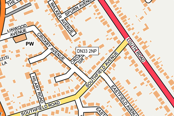 DN33 2NP map - OS OpenMap – Local (Ordnance Survey)