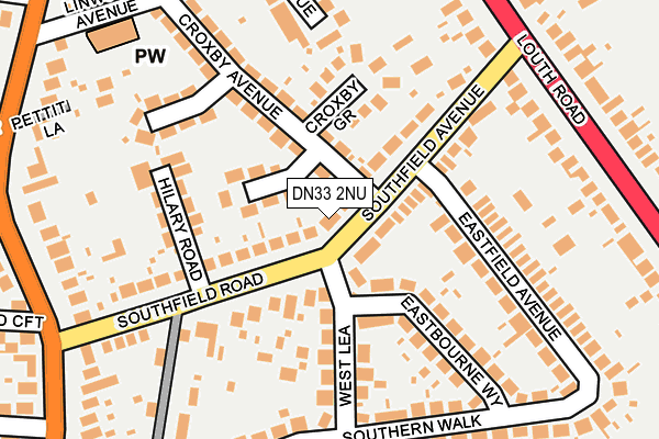DN33 2NU map - OS OpenMap – Local (Ordnance Survey)