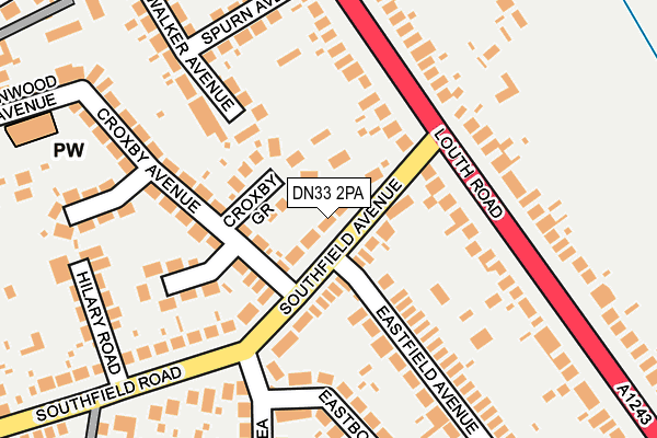 DN33 2PA map - OS OpenMap – Local (Ordnance Survey)