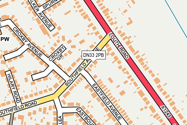 DN33 2PB map - OS OpenMap – Local (Ordnance Survey)