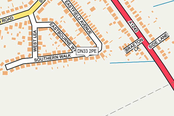 DN33 2PE map - OS OpenMap – Local (Ordnance Survey)