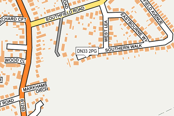 DN33 2PG map - OS OpenMap – Local (Ordnance Survey)