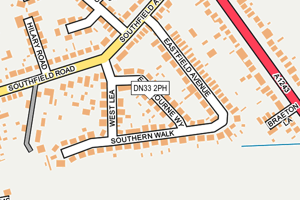 DN33 2PH map - OS OpenMap – Local (Ordnance Survey)