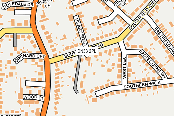 DN33 2PL map - OS OpenMap – Local (Ordnance Survey)