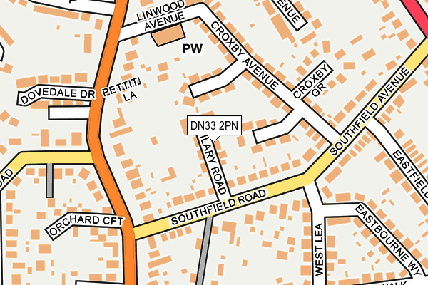DN33 2PN map - OS OpenMap – Local (Ordnance Survey)