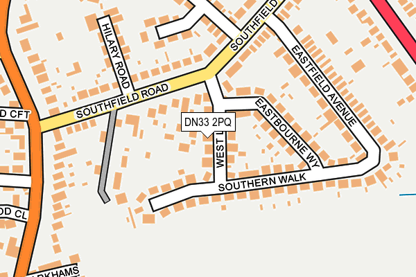 DN33 2PQ map - OS OpenMap – Local (Ordnance Survey)