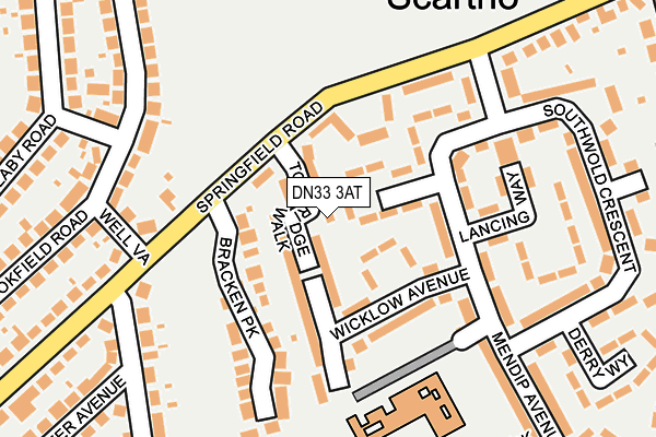 DN33 3AT map - OS OpenMap – Local (Ordnance Survey)