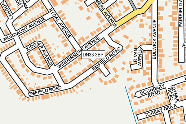 DN33 3BP map - OS OpenMap – Local (Ordnance Survey)