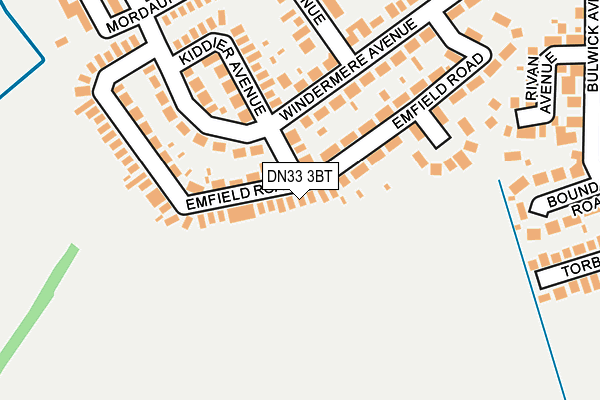 DN33 3BT map - OS OpenMap – Local (Ordnance Survey)