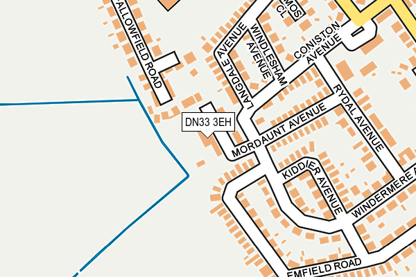 DN33 3EH map - OS OpenMap – Local (Ordnance Survey)