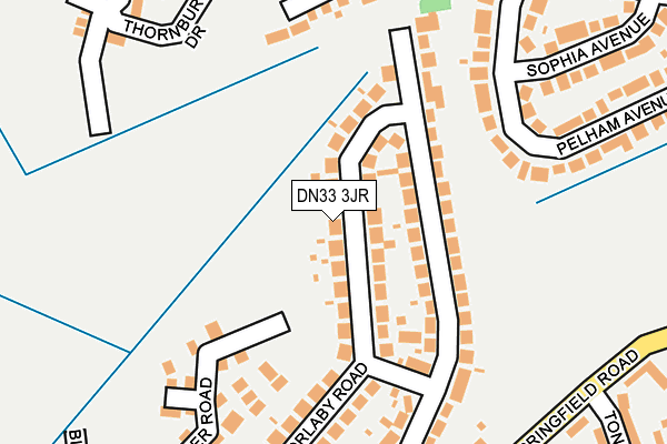 DN33 3JR map - OS OpenMap – Local (Ordnance Survey)
