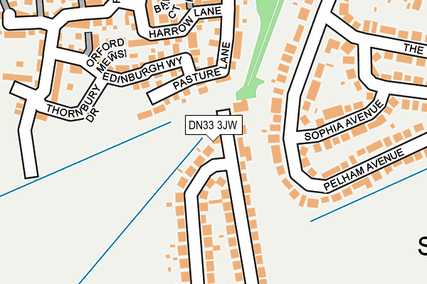 DN33 3JW map - OS OpenMap – Local (Ordnance Survey)