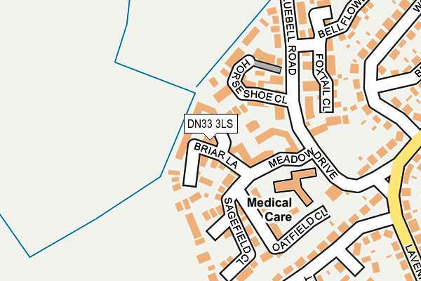 DN33 3LS map - OS OpenMap – Local (Ordnance Survey)