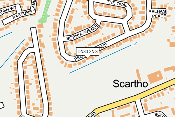 DN33 3NG map - OS OpenMap – Local (Ordnance Survey)