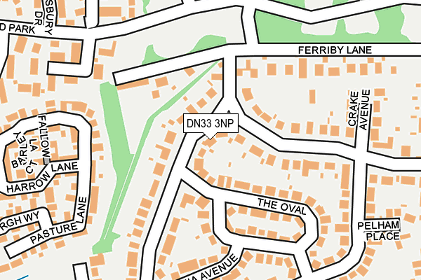 DN33 3NP map - OS OpenMap – Local (Ordnance Survey)