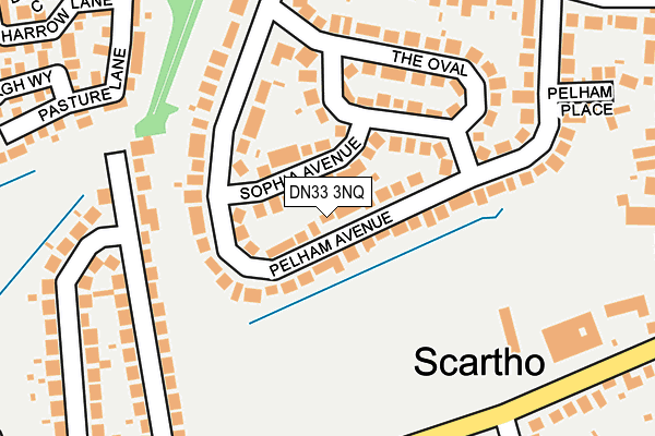 DN33 3NQ map - OS OpenMap – Local (Ordnance Survey)