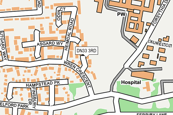 DN33 3RD map - OS OpenMap – Local (Ordnance Survey)