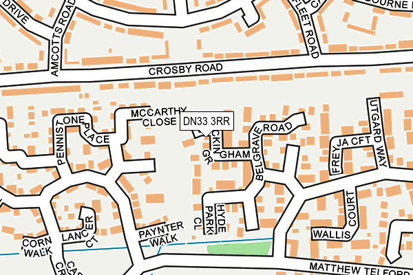 DN33 3RR map - OS OpenMap – Local (Ordnance Survey)
