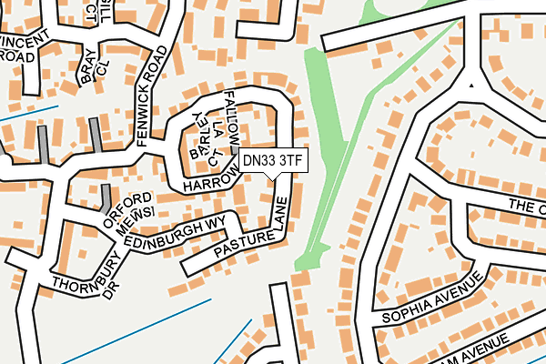 DN33 3TF map - OS OpenMap – Local (Ordnance Survey)