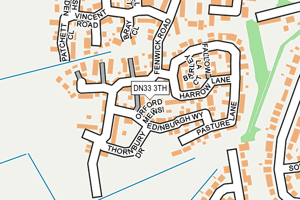 DN33 3TH map - OS OpenMap – Local (Ordnance Survey)
