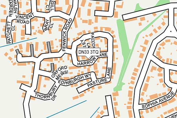 DN33 3TQ map - OS OpenMap – Local (Ordnance Survey)