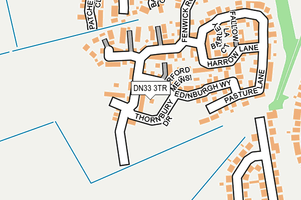 DN33 3TR map - OS OpenMap – Local (Ordnance Survey)