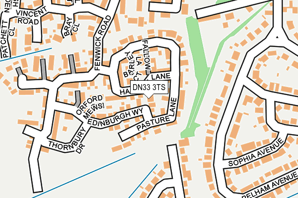 DN33 3TS map - OS OpenMap – Local (Ordnance Survey)