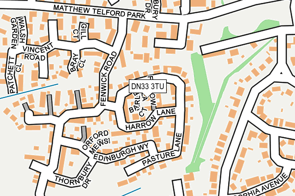 DN33 3TU map - OS OpenMap – Local (Ordnance Survey)