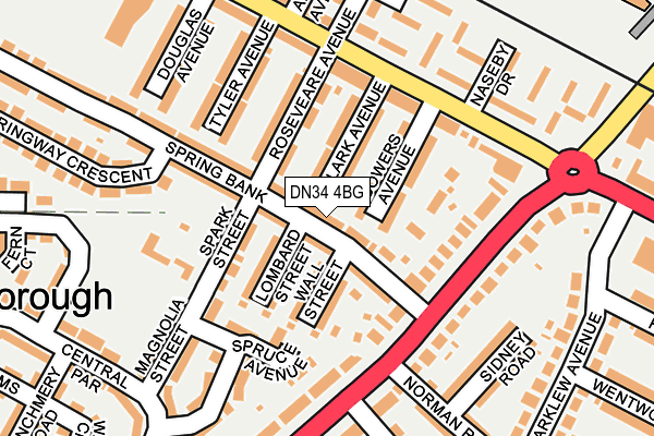 DN34 4BG map - OS OpenMap – Local (Ordnance Survey)
