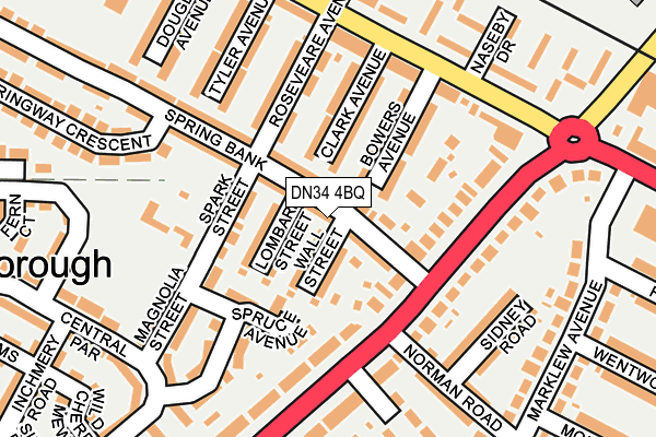 DN34 4BQ map - OS OpenMap – Local (Ordnance Survey)