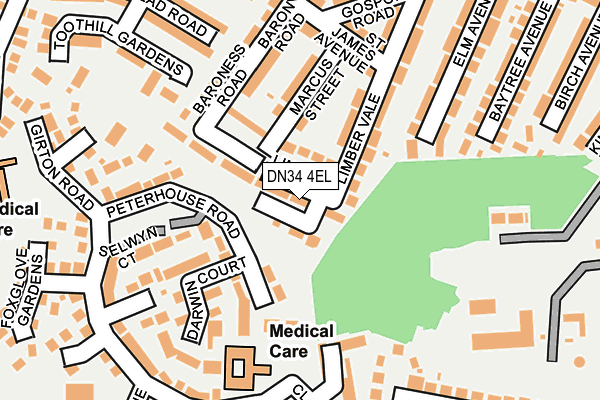 DN34 4EL map - OS OpenMap – Local (Ordnance Survey)