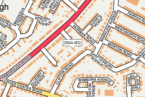 DN34 4EQ map - OS OpenMap – Local (Ordnance Survey)