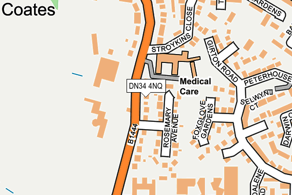 DN34 4NQ map - OS OpenMap – Local (Ordnance Survey)