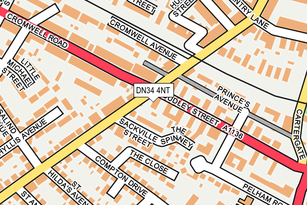 DN34 4NT map - OS OpenMap – Local (Ordnance Survey)