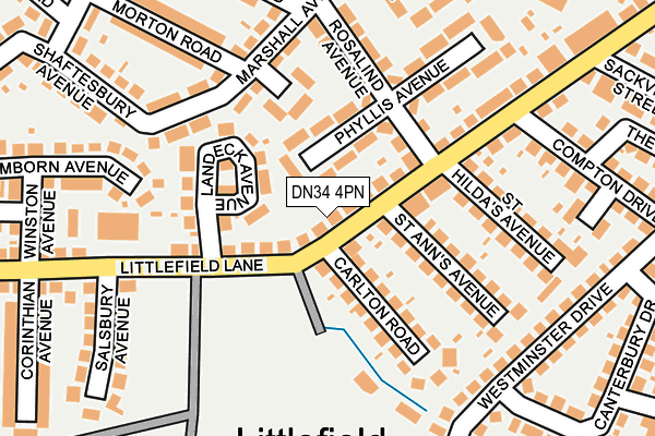 DN34 4PN map - OS OpenMap – Local (Ordnance Survey)