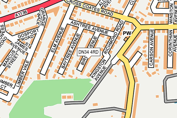 DN34 4RD map - OS OpenMap – Local (Ordnance Survey)