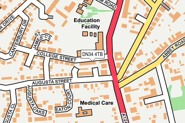 DN34 4TB map - OS OpenMap – Local (Ordnance Survey)