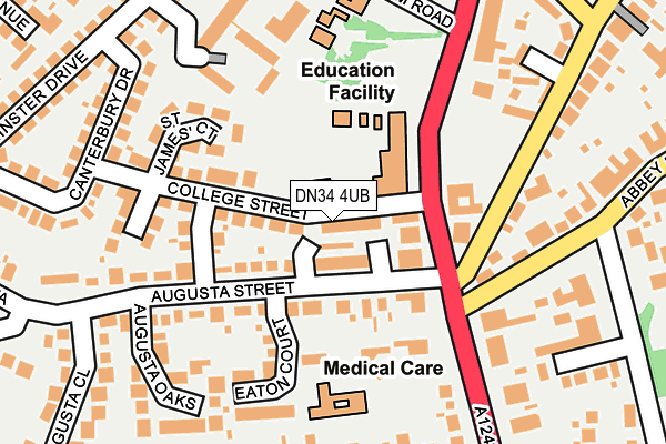 DN34 4UB map - OS OpenMap – Local (Ordnance Survey)