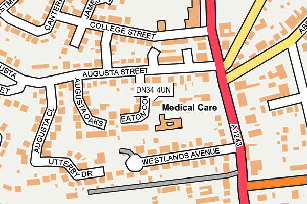 DN34 4UN map - OS OpenMap – Local (Ordnance Survey)