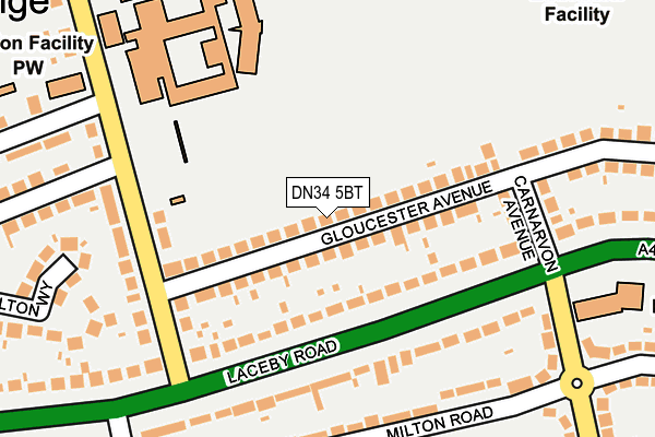 DN34 5BT map - OS OpenMap – Local (Ordnance Survey)