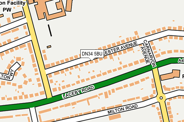 DN34 5BU map - OS OpenMap – Local (Ordnance Survey)